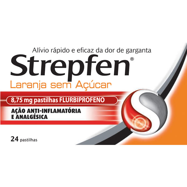 Imagem de Strepfen Laranja sem açúcar, 8,75 mg x 16 pst
