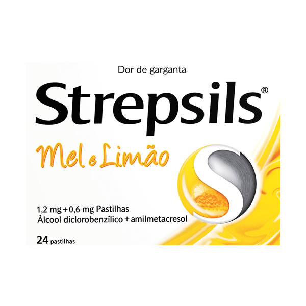 Imagem de Strepsils Mel e limão, 1,2/0,6 mg x 24 pst