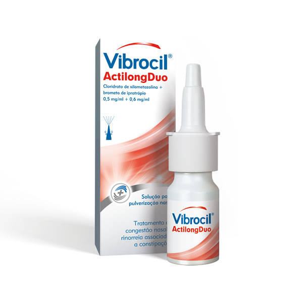 Imagem de Vibrocil ActilongDuo (10mL), 0,5/0,6 mg/mL x 1 sol pulv nasal