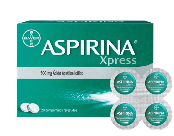 Imagem de Aspirina Xpress, 500 mg x 20 comp rev