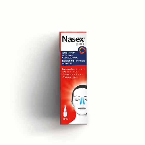 Imagem de Nasex Duo , 1 mg/ml + 50 mg/ml Frasco 10 ml Sol pulv nasal