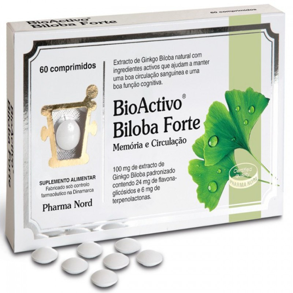 Imagem de Bioactivo Biloba Forte 100 Mg Comp x 60
