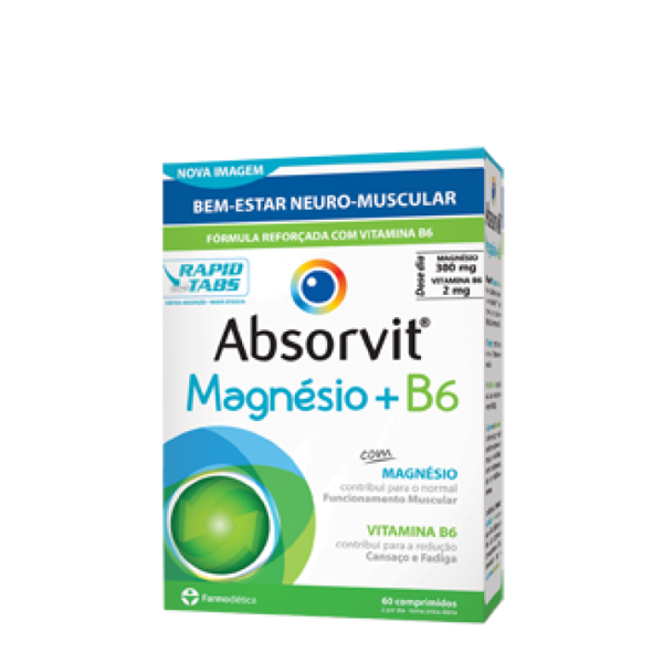 Imagem de Absorvit Magnesio +B6 Comp X60
