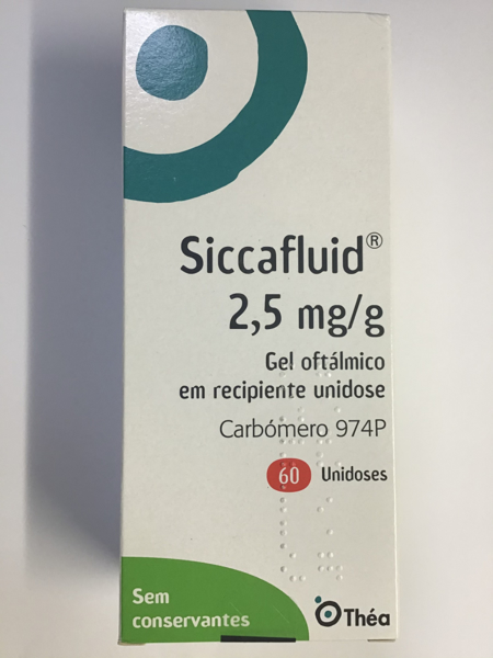 Imagem de Siccafluid, 2,5 mg/g-0,5 g x 60 gel oft gta