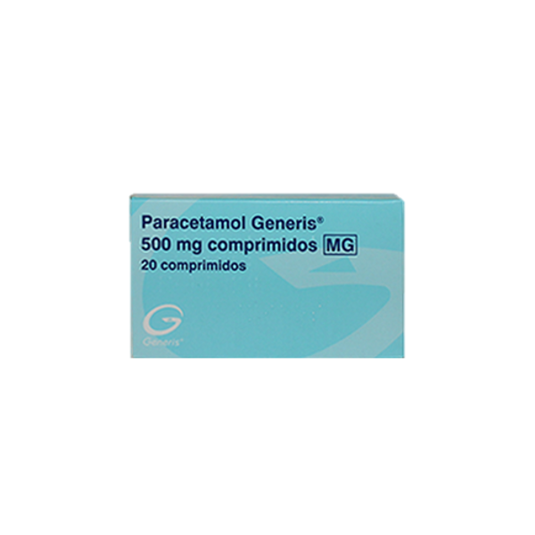 Imagem de Paracetamol Generis MG, 500 mg x 20 comp
