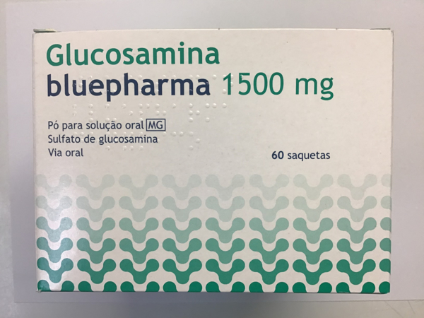 Imagem de Glucosamina Bluepharma MG, 1500 mg x 60 pó sol oral saq