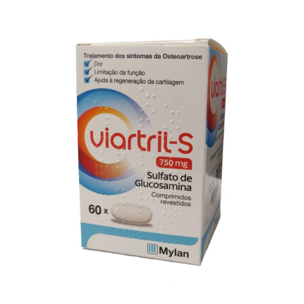 Imagem de Viartril-S , 750 mg Frasco 60 Unidade(s) Comp revest