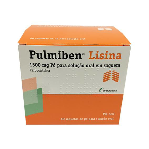 Imagem de Pulmiben Lisina, 1500 mg x 40 pó sol oral saq