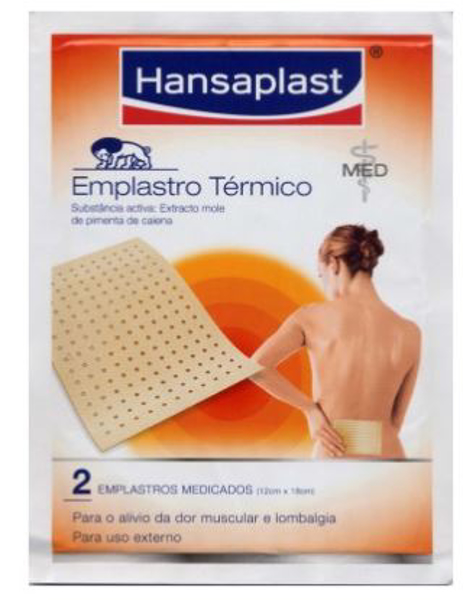 Imagem de Hansaplast Emplastro Térmico, 4,8 mg/unidade x 2 emplastro