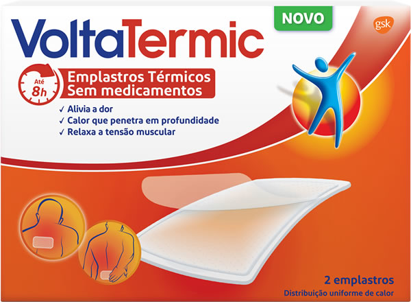 Imagem de VoltaTermic Emplastro térmico não medicamentoso, 2Unidade(s) Rectangular