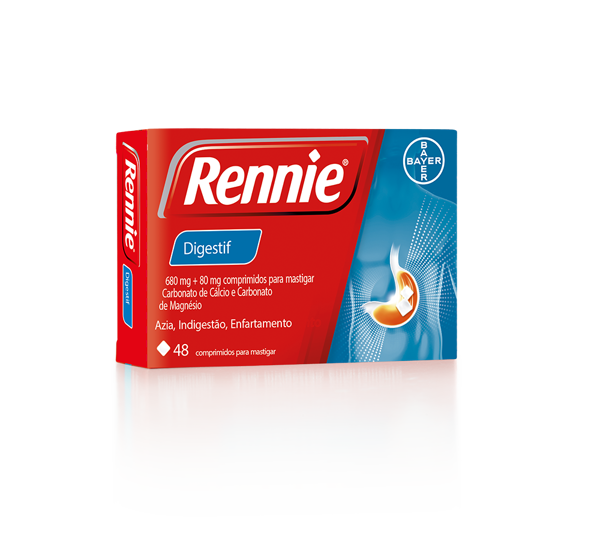 Picture of Rennie Digestif, 680/80 mg x 48 comp mast