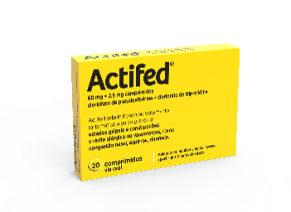 Picture of Actifed, 60/2,5 mg x 20 comp