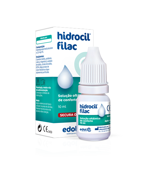 Imagem de Hidrocil Filac Colirio 0,25% 10 Ml