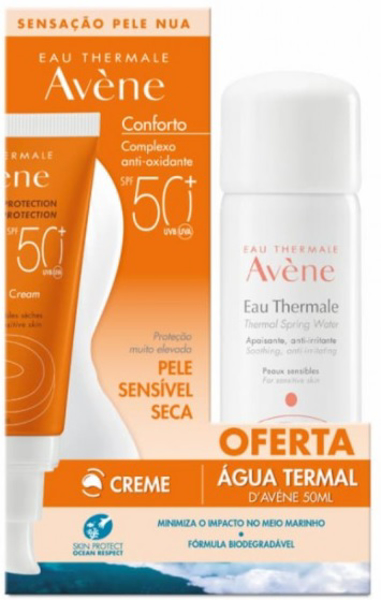 Picture of Avène Conforto Creme pele sensível seca SPF50+ 50 ml com Oferta de Água termal 50 ml