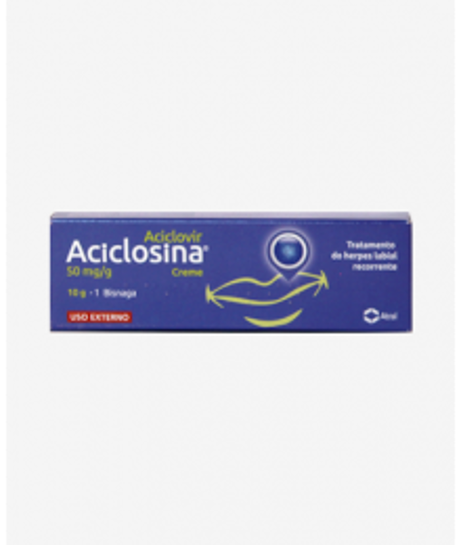 Picture of Aciclosina, 50 mg/g-10 g x 1 creme bisnaga